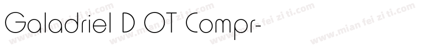 Galadriel D OT Compr字体转换